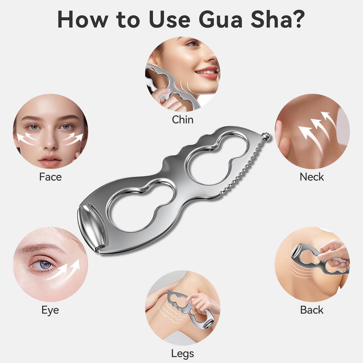 Gua Sha Massage Tool and Facial Roller