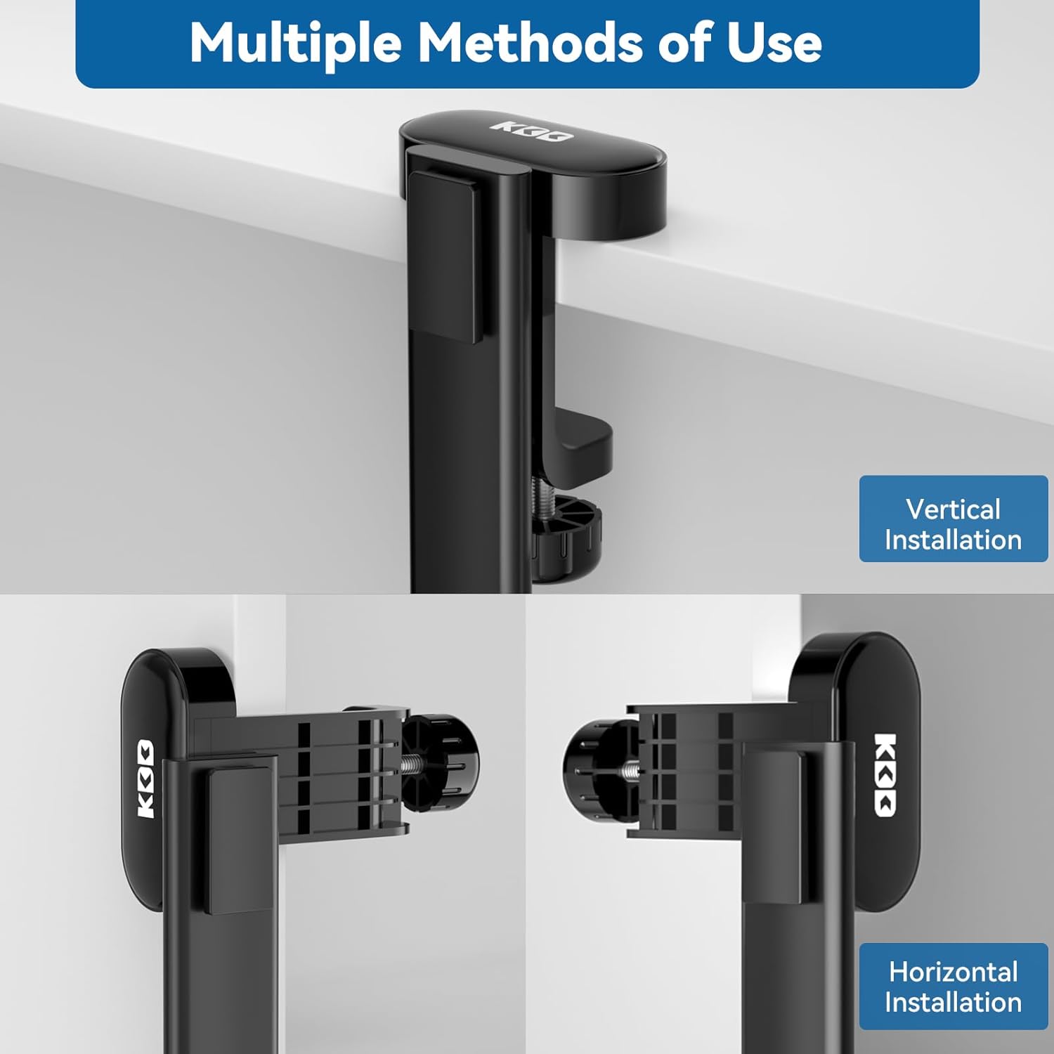 KDD 2 in 1 Headphone Hanger with Desk Cup Holder