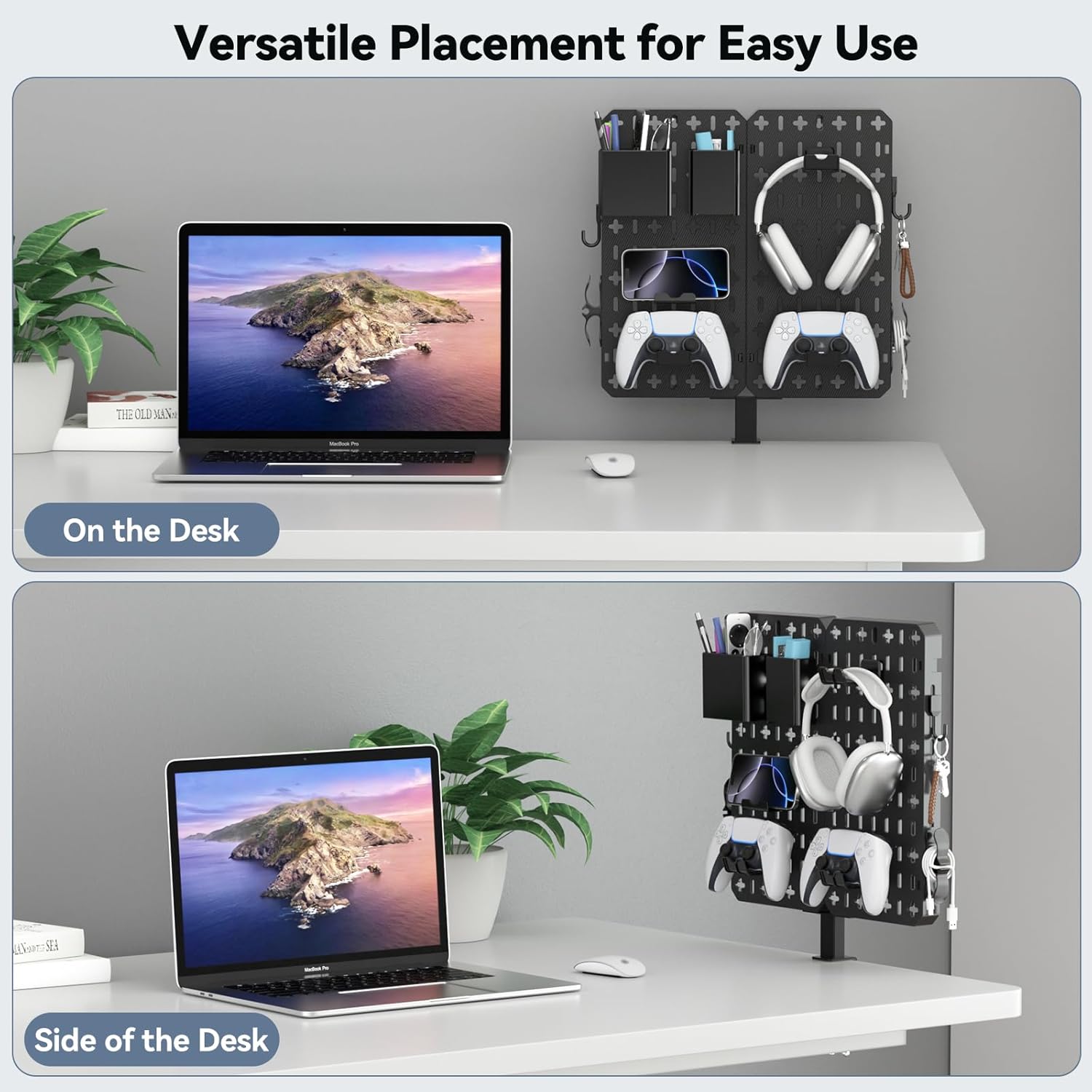 KDD 7 in 1 Clamp-on Desk Pegboard