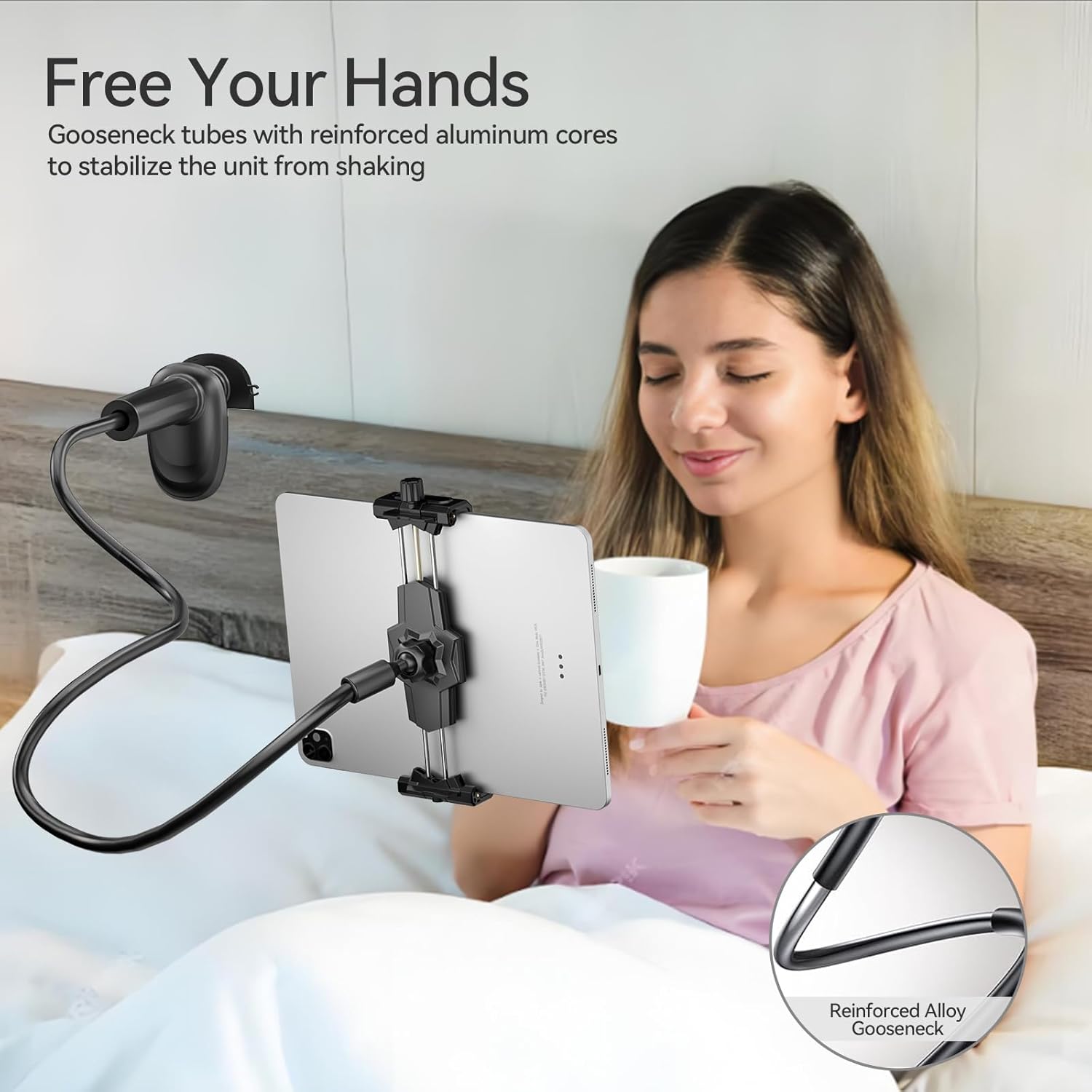 KDD Gooseneck Tablet Holder for Bed,