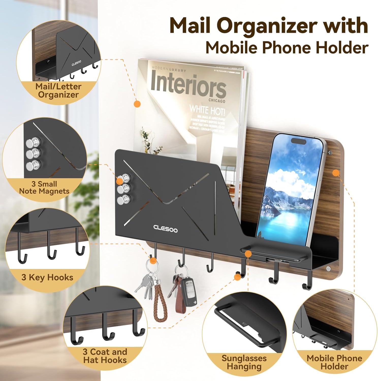 Mail Holder Wall Mount