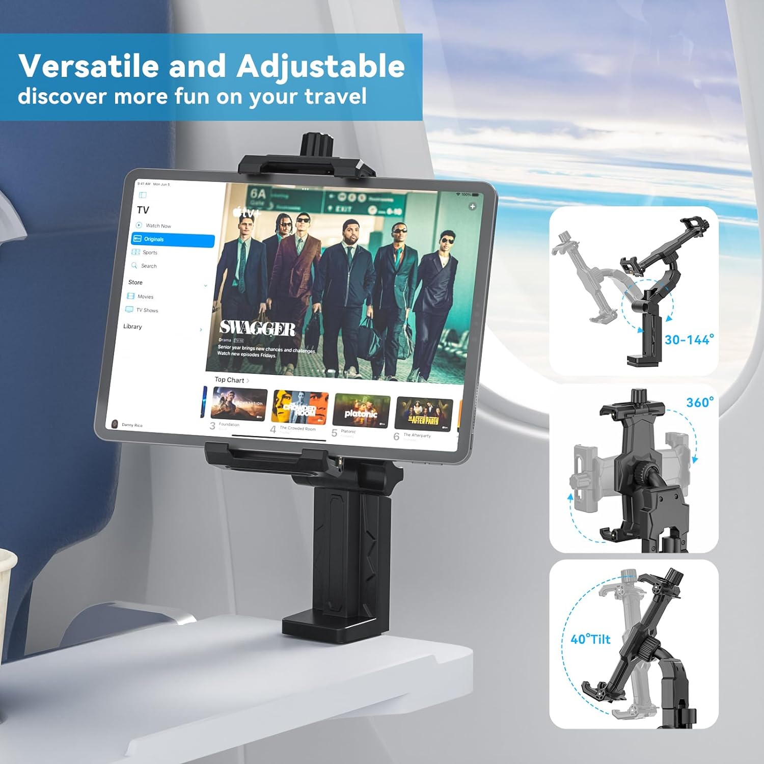 KDD Airplane Tablet Holder Mount