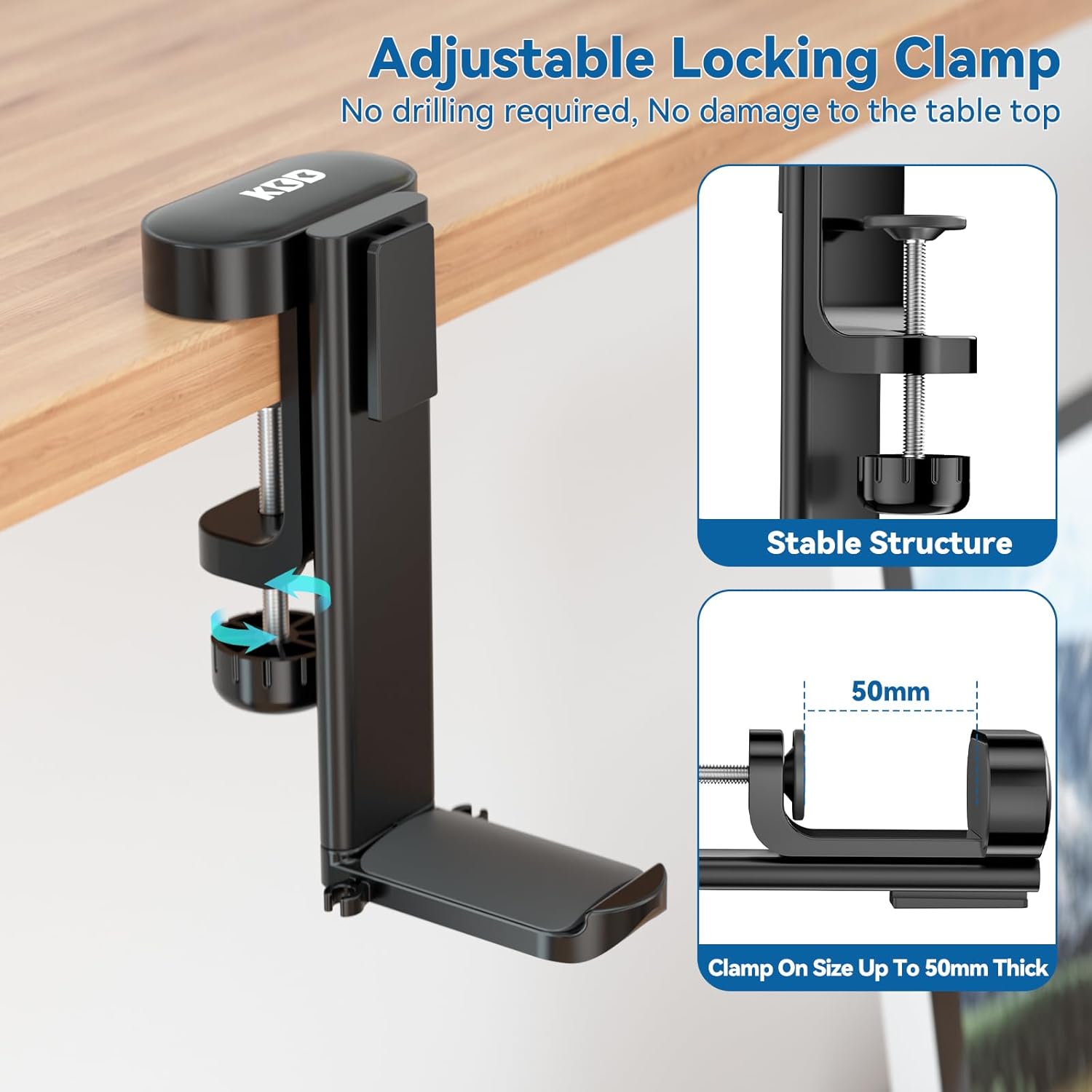 KDD 2 in 1 Headphone Hanger with Desk Cup Holder