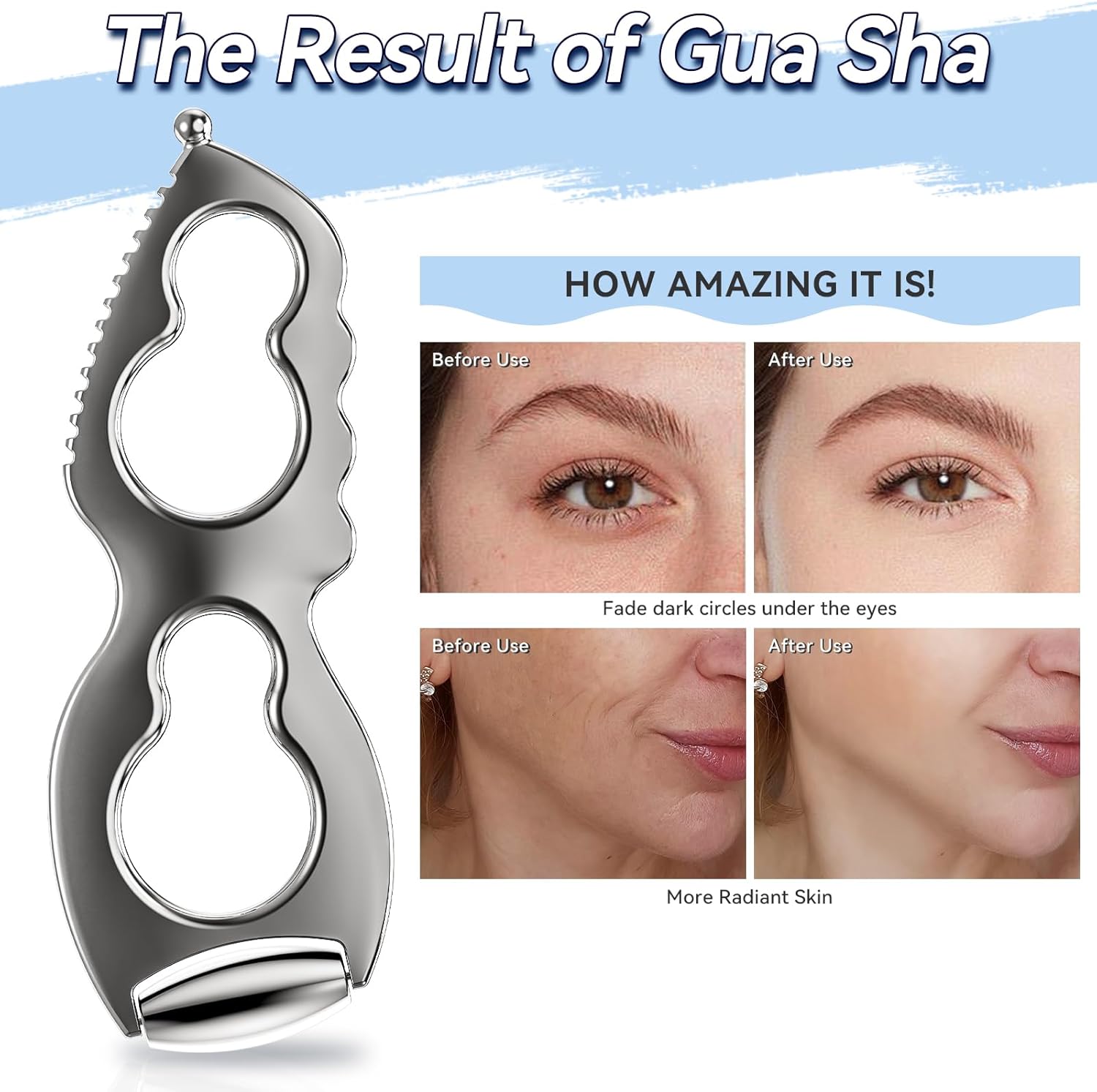 Gua Sha Massage Tool and Facial Roller