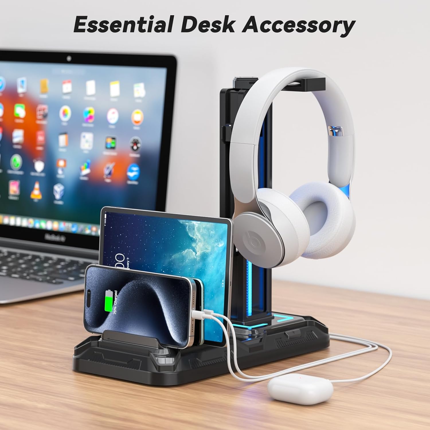 KDD Headset Stand with Charging Station