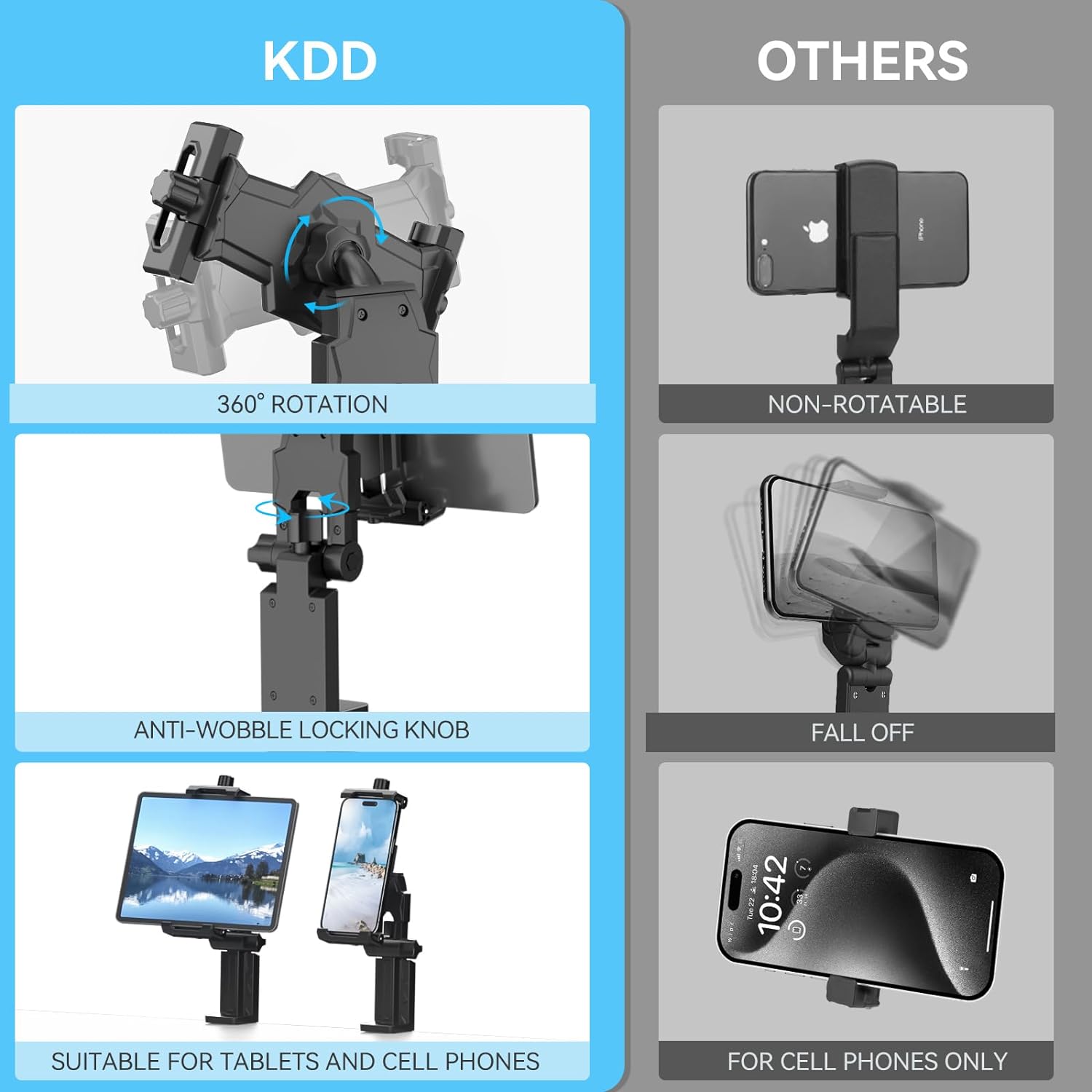 KDD Airplane Tablet Holder Mount