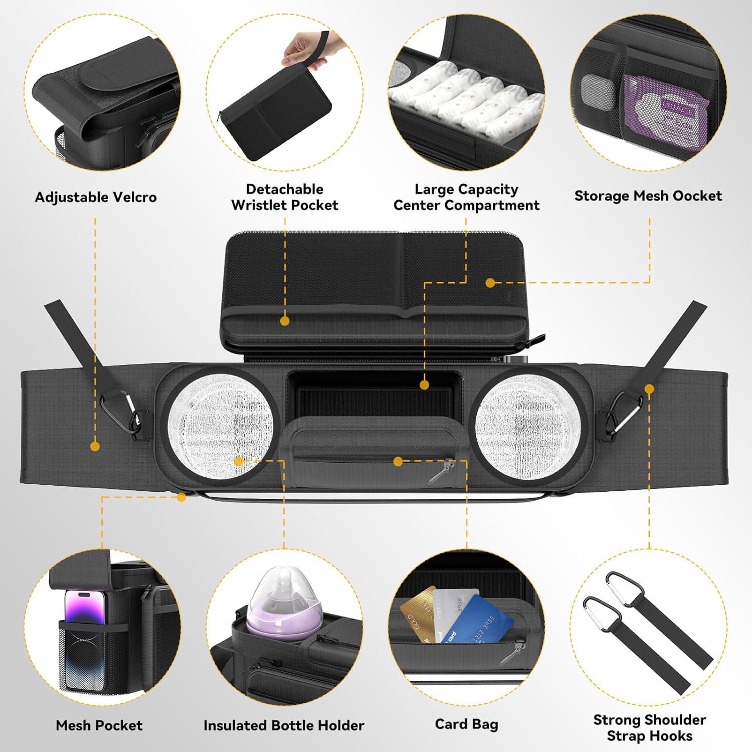 KDD Universal Stroller Organizer