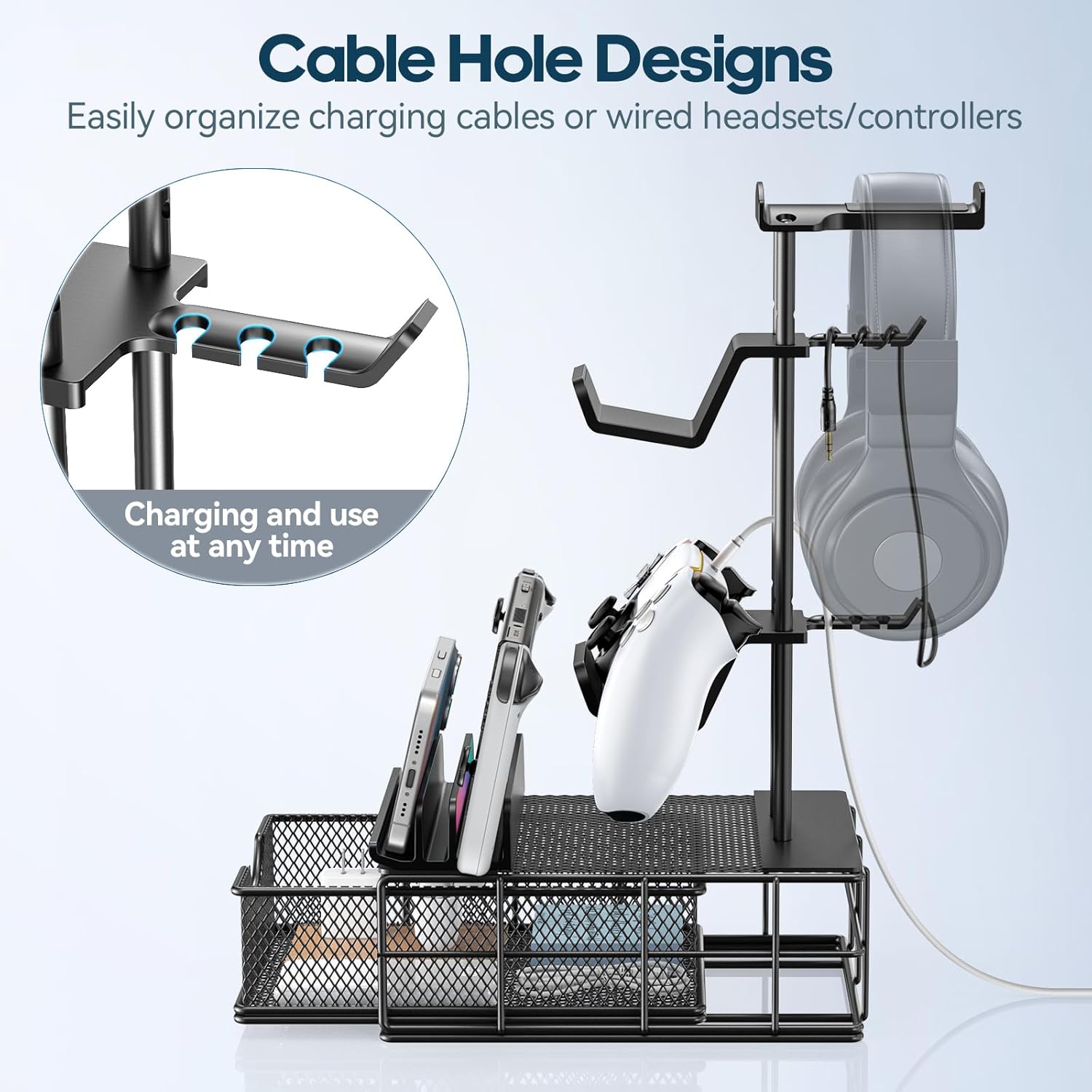 KDD Headphone Stand with Drawer