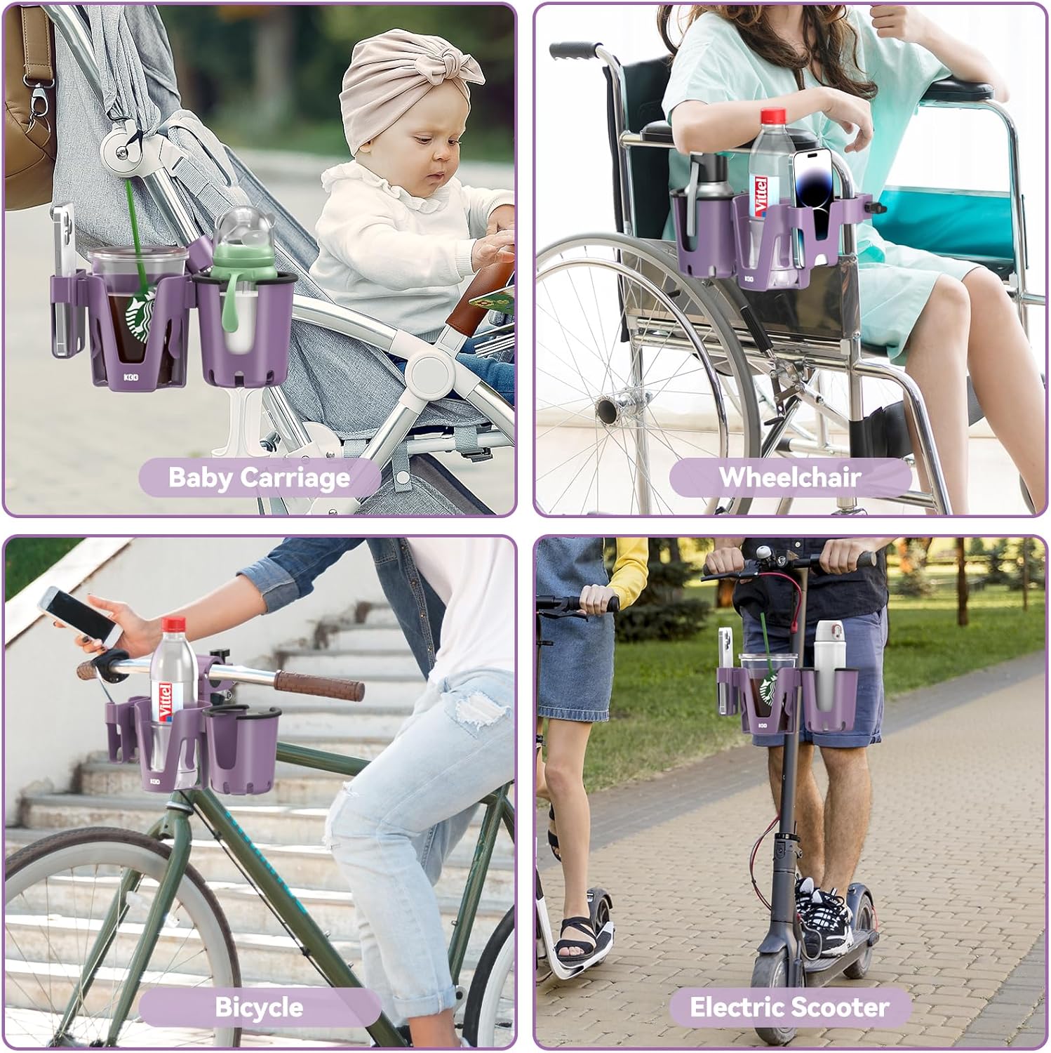 KDD Stroller Cup Holder with Phone Holder